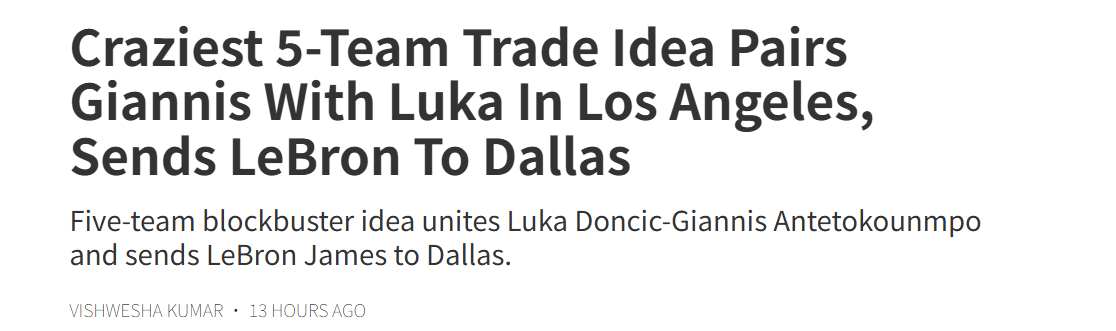 足球竞猜-太疯狂了！美名记提5方交易方案，这要是达成，西部就大变天了！