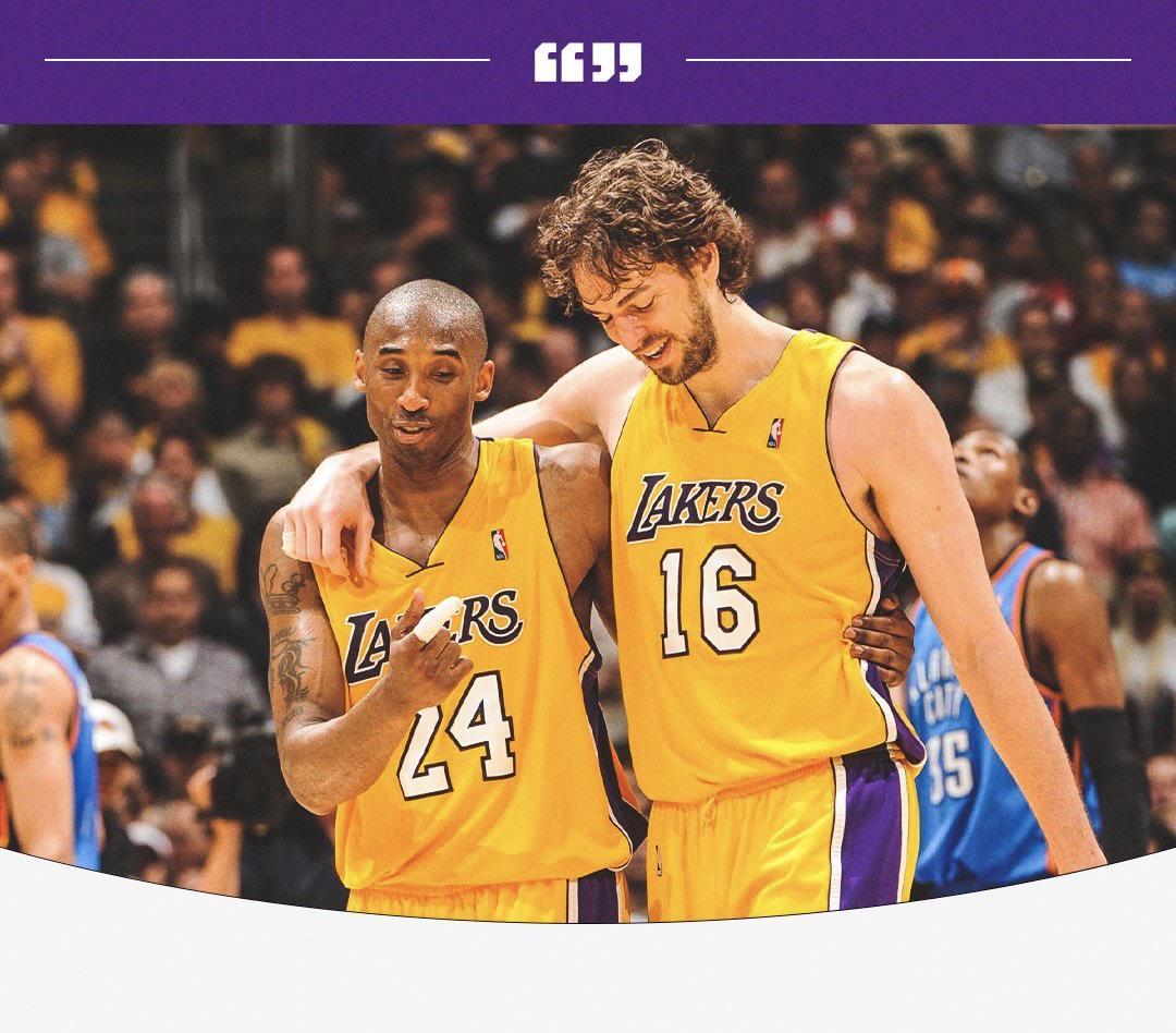 足球竞猜-一辈子的好兄弟！加索尔祝科比生日快乐：我永远想念你