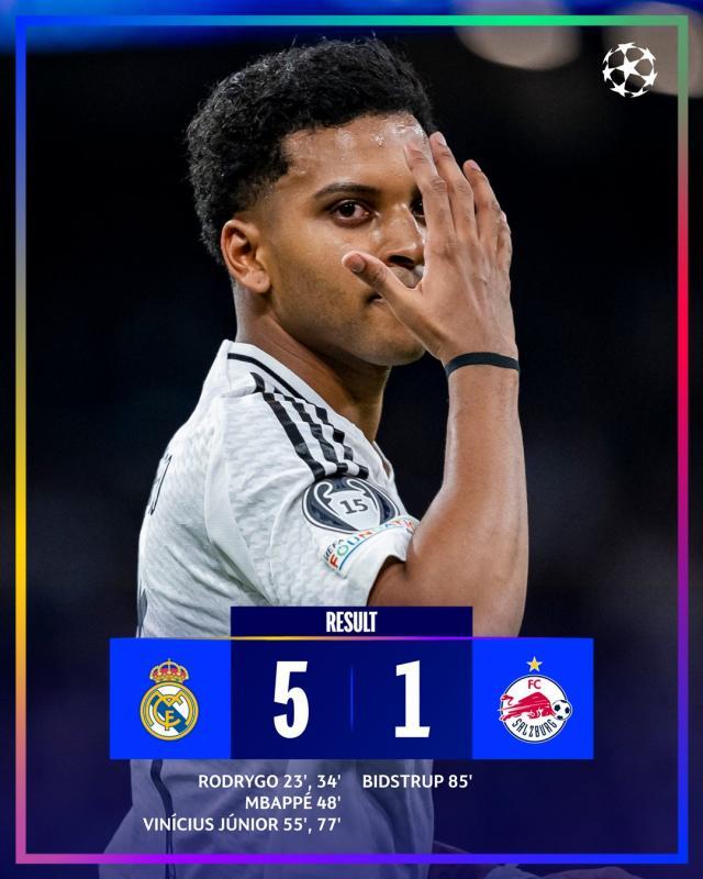 注册下载-【欧冠】三叉戟齐发威，皇马主场5比1大胜萨尔茨堡